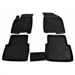 Коврики салона резиновые с бортиком для Chevrolet Aveo (2003-2011)