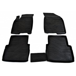Коврики салона резиновые с бортиком для Chevrolet Aveo (2003-2011)