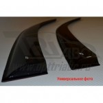Дефлекторы боковых окон Hyundai Solaris (HCR) Sd 2017EuroStandard ХРОМ.МОЛДИНГ деф.окон