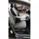 Чехлы VOLKSWAGEN Passat B6 2005-2010. Боковины: Черные. Середина: Серая с перфорацией. Спинка: Чёрная экокожа