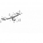Фаркоп Mazda Tribute SUV 2004-2007гг/Ford Maverick (2004-2007) (без электрики)
