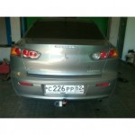 Фаркоп Mitsubishi Lancer X 2007-2012 седан (без электрики)