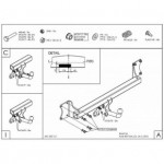 Фаркоп оцинкованный BMW X5 2007-2013, 2013-, BMW X6 2014-, кроме моделей с M-пакетом твердое крепление (без электрики)