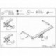 Фаркоп оцинкованный Ford Kuga 2008-2013, 2013- съемное крепление (без электрики)