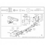 Фаркоп оцинкованный Citroen Jumper 2006-, FIAT Ducato III 2006-, Peugeot Boxer 2006- платформа твердое крепление (без электрики)
