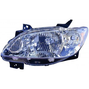 Левая фара внутри хром Mazda MPV