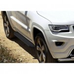 Пороги Rival Black Jeep Grand Cherokee 2010-2013-, черный кант 160 см