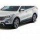 Пороги Rival Black Hyundai Santa Fe 2006-2010-2012, черный кант 173 см