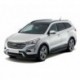 Пороги Rival Black Hyundai Santa Fe 2006-2010-2012, черный кант 173 см