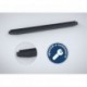 Пороги Rival Black Hyundai Santa Fe 2006-2010-2012, черный кант 173 см
