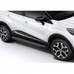 Пороги Rival Black Renault Kaptur 2016-, черный кант 173 см