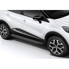 Пороги Rival Black Renault Kaptur 2016-, черный кант 173 см