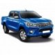 Пороги Rival Black Toyota Hilux 2015-, черный кант 193 см