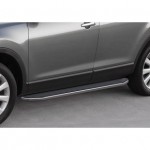 Пороги Rival Premium AUDI Q7 2015-, нержавеющая сталь 193 см