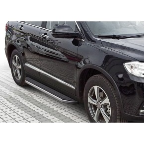 Пороги Rival Premium Haval H6 2014-, нержавеющая сталь 173 см