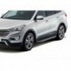 Пороги Rival Premium Hyundai Santa Fe 2006-2010-2012, нержавеющая сталь 173 см