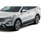 Пороги Rival Premium Hyundai Santa Fe 2006-2010-2012, нержавеющая сталь 173 см