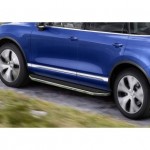 Пороги Rival Premium Volkswagen Touareg 2010-2015-, нержавеющая сталь 193 см