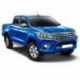 Пороги Rival Silver Toyota Hilux 2015-, алюминиевый профиль 193 см