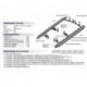 Пороги Rival Silver Volkswagen Touareg 2010-2015-, алюминиевый профиль 193 см
