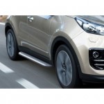 Пороги с листом Rival Hyundai Tucson 2015-/Kia Sportage 2015-, d57+комплект крепежа, 2 шт., R.2308.005