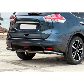 Защита заднего бампера  Nissan X-Trail 2015-, d57 уголки