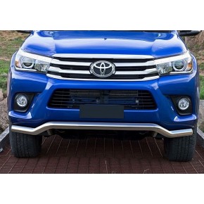 Защита переднего бампера  Toyota Hilux 2015-, d57 волна