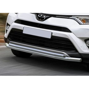 Защита переднего бампера  Toyota Rav 4 2015-, d57+d42