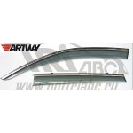 Дефлекторы боковых окон Artway с молдингом из нерж.стали для Mazda CX-5 12-