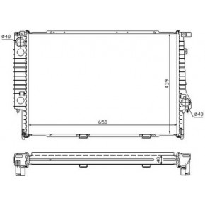 Радиатор охлаждения BMW E34
