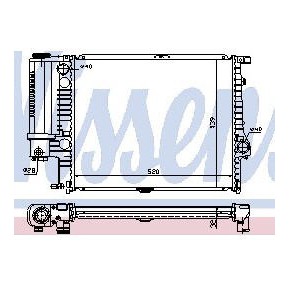 Радиатор охлаждения BMW E34