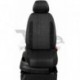 Чехлы FORD Galaxy 2006-. Боковины: Чёрный креп. Середина: Готика жаккард. Спинка: Чёрная экокожа