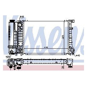 Радиатор охлаждения BMW E34