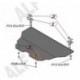 Защита картера двигателя и кпп Audi A4 B8 V-все (2008-2013)/Audi A5 V-все (2007-2013)(Сталь 2 мм)