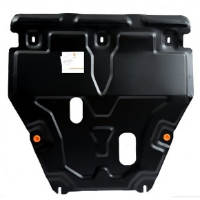 Защита картера двигателя и кпп Ford Fiesta (V-1.6, 2015-2017)/Ford Eco Sport (V-1.6, 2.0, 2014-)(Сталь 2 мм)