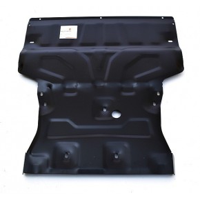 Защита картера двигателя и кпп для Audi Q3 2011-, V-все, привод 4х4, 4х2, защита большая (сталь 2 мм)