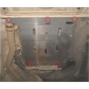 Защита акпп для BMW X5 F15 2014-, V-3.0 / BMW X6 F16 2015-, V-3.0 (сталь 2 мм)
