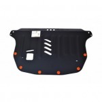 Защита картера двигателя и кпп для Honda Civic VIII 2006-2011, седан, V-все (сталь 2 мм)