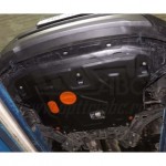 Защита картера двигателя и кпп для Hyundai Creta 2016-, V-все, привод 4х4, 4х2. На пыльник. (сталь 2 мм)