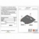 Защита картера двигателя и кпп для Suzuki Swift 2011-, V-все (сталь 2 мм)