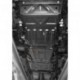 Комплект защиты днища для Mitsubishi L200 2016-, V-2,2DID, 4 части, штамповка (сталь 2 мм)