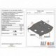 Защита картера двигателя и кпп для Nissan Juke 2011-, V-1.6, привод 4х4,4х2, штамп. (сталь 2 мм)