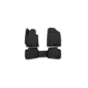 Коврики в салон 3D HYUNDAI Elantra, 2014-2016, 4 шт. (полиуретан)