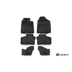 Коврики в салон 3D HONDA Pilot, 01/2016, 6 шт. (полиуретан)