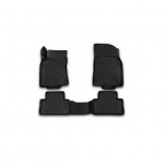 Коврики в салон 3D NISSAN Qashqai (J11F), 2015, сборка РФ, 4 шт. (полиуретан)