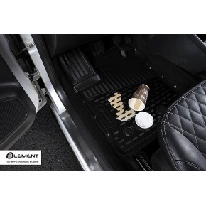 Коврики в салон 3D NISSAN Murano, 2016, 4 шт. (полиуретан)
