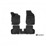 Коврики в салон 3D RENAULT Kaptur, 04/2016, 4 шт. (полиуретан)