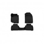 Коврики в салон 3D SUZUKI Vitara, 2015, кроссовер, 4 шт. (полиуретан)