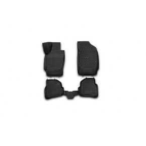 Коврики в салон 3D VW Polo V 12/2009, хб., 4 шт. (полиуретан)
