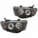 Тюнинг - комплект линзованных фар ангельские глазки с led (светодиоды) Mitsubishi L200